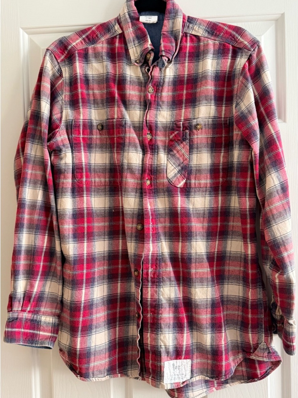 Custom Upcycled TRIPPIE REDD Flannel Shirt Very Oversized Size M Men Street Wear - Picture 3 of 4